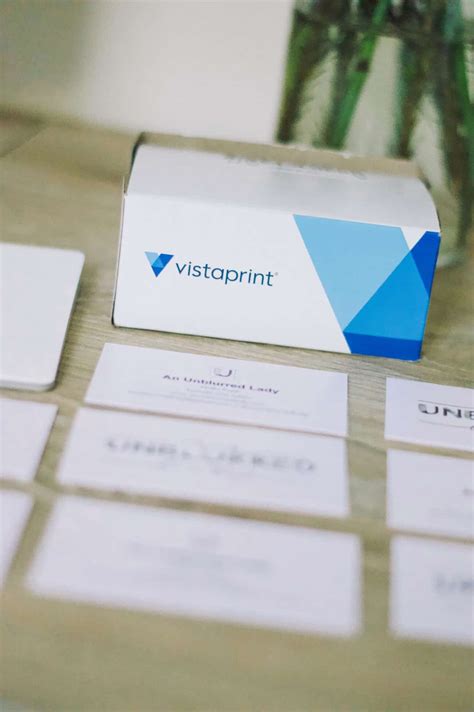 vistaprint adhesive business cards